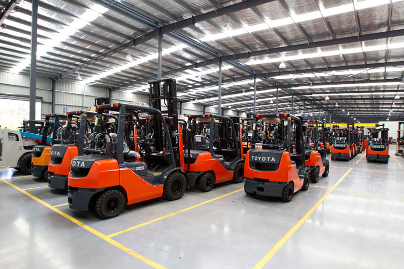 Forklift rental fleet